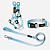 KIT Azul Claro - Peitoral Step In com Guia Slim e Coleira - Imagem 1