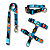 Kit Abstract - Peitoral H com Guia Slim e Coleira - Imagem 1