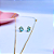 Conjunto de Zircônias Azuis em Gota - Imagem 2