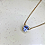 Colar Dourado com Pingente Oval de Zircônia - Imagem 2