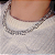 Choker Prateada de Corrente Trançada - Imagem 2