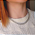 Choker Prateada Elos Duplos - Imagem 2
