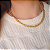 Choker Dourada Elos Duplos - Imagem 1
