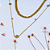 Colar Dourado Fio Duplo com Zircônias - Imagem 3
