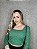 BLUSA CROPPED VERDE EM TRICOT - Imagem 1