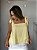 BLUSA ALÇA LAÇO AMARELO MANTEIGA - Imagem 1