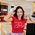 Camiseta Feminina Baby Look Vermelha - Jesus Presente de Deus. - Imagem 3