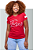 Camiseta Feminina Baby Look Vermelha - Jesus Presente de Deus. - Imagem 1