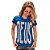 Camiseta Feminina Baby Look Azul - Deus - Imagem 3