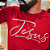 Camiseta Masculina Vermelha - Jesus - Imagem 2