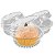 Doce Redondo Mini Articulado PF-642 caixa com 300 - Packform - Imagem 2