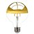 Kit 2 Lâmpada Filamento Led Defletora G95 4,5W 2400K Bivolt Dourado - Imagem 1