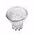 Kit 3 Lâmpadas LED Mini Dicroica MR11 1W 15 LEDS 4000K 12V Bipino - Imagem 1