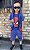 kit Conjunto 3 Peças Infantil Menino Verão Personagem Homem aranha Azul - Imagem 2