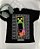 Camiseta Preta de Algodão Menino Personagem - Imagem 1
