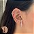Brinco Gancho Liso Fechamento Encaixa em Prata 925 - Imagem 3