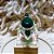 Máxi Anel de Prata 925 e Pedra Natural Jade Verde No. 17 - Imagem 3
