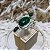 Máxi Anel de Prata 925 e Pedra Natural Jade Verde No. 17 - Imagem 6