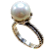 Anel De Prata 925 Com Pérola Shell - Imagem 1
