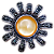 Anel Flor de Prata 925 com Madrepérola Amarela e Marcassitas - Imagem 1