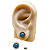 Brinco Turco de Prata 925 e Bronze Azul Turquesa e Cristal - Imagem 1