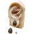 Brinco Turco de Prata 925 e Bronze Gota Cristal 5g - Imagem 1