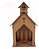 Oratório Capela Igreja Mdf Crú Decoração Provençal 30 Cm - Imagem 2