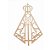 Placa Religiosa Nossa Senhora Aparecida 58x40 - Mdf Natural - Imagem 1