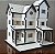 Kit 5 Casinhas Maquete Modelismo Ho 1:87 Mdf Iluminação. - Imagem 3