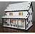 Kit 5 Casinhas Maquete Modelismo Ho 1:87 Mdf Iluminação. - Imagem 4