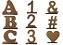 Kit 10 letras a sua escolha, Letras, Números e Símbolos de Mesa 10 cm, Base, Eventos, Aniversários, MDF Laser. - Imagem 2