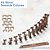 Kit Colunas para rampa ferreomodelismo escala H0 1/87 59 peças 98mm. "SEM BASES" inclinação 2 graus - Imagem 1