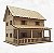 Vila Casinhas Igrejinha Decoração escala 1:43 Para Pintura Dobro H0 Maquetes Modelismo MDF - Imagem 6