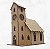 Vila Casinhas Igrejinha Decoração escala 1:43 Para Pintura Dobro H0 Maquetes Modelismo MDF - Imagem 2