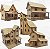 Vila Casinhas Igrejinha Decoração escala 1:43 Para Pintura Dobro H0 Maquetes Modelismo MDF - Imagem 1