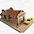 Posto de Combustível Antigo escala H0 1:87 mdf corte Laser Ferromodelismo/ Maquetes/ Dioramas p/ Pintura - Imagem 2
