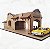 Posto de Combustível Antigo escala H0 1:87 mdf corte Laser Ferromodelismo/ Maquetes/ Dioramas p/ Pintura - Imagem 1