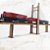 Ponte Estaiada Pilares modulares para maquetes de ferreomodelismo - Ho 1:87 / mdf p/ Pintura - Imagem 2