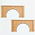 Túnel Entr/ Saída- Maquetes/ Modelísmo mdf BRANCO 2 Unids para pista 35 cm - Imagem 3
