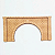 Túnel Entr/ Saída- Maquetes/ Modelísmo mdf BRANCO 2 Unids para pista 35 cm - Imagem 1