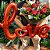 Buquê com 12 Rosas Colombianas Vermelhas com Balão Love - Imagem 1