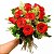 Buquê Retrô 12 Rosas Vermelhas - Imagem 1