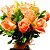 Buquê Retrô 12 Rosas Laranjas - Imagem 3