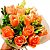 Buquê Retrô 12 Rosas Laranjas - Imagem 5