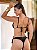 Top Cortininha Essencial e Tanga Rolote Lateral Preto - Imagem 6