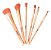 KIT COM 6 PINCEIS PARA MAQUIAGEM ALLEVA - Imagem 1