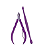 KIT ALICATE PARA CUTICULA + ESPATULA DUPLA SANDY COR ROXO MUNDIAL - Imagem 2
