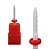 BROCA CERAMICA 3/32 SMALL FLAME (F) VERMELHA - Imagem 1