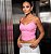 CROPPED CORSELET ROSA - Imagem 1