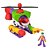 Boneco - Coringa e Robo - Helicóptero De Batalha Imaginext  - HMV09 Mattel - Imagem 4